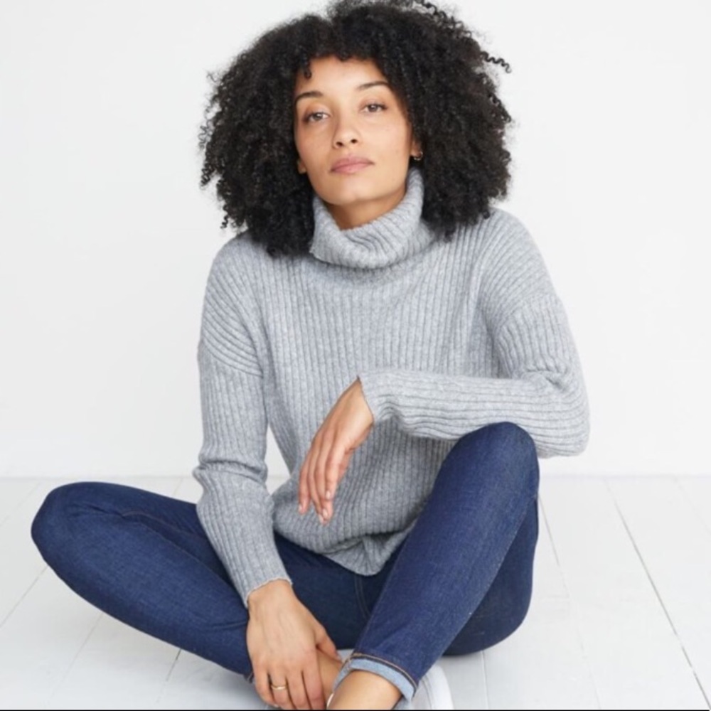 Marine Layer Annie turtleneck XS heather gray